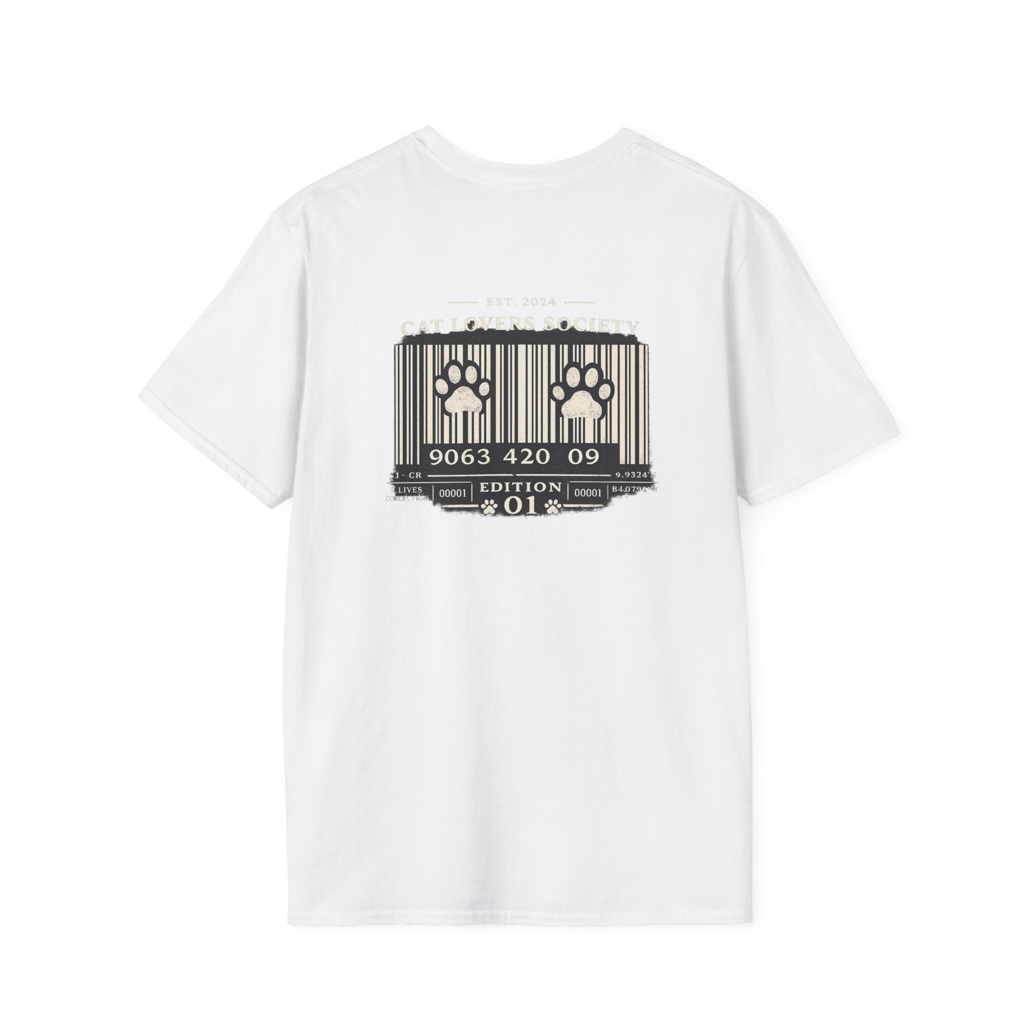 Cat Mugshot T-Shirt — Funny Pet Crime Graphic Tee (Police Department 890263)