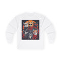 Cat Crew Long Sleeve Tee — Retro Punk Feline Portraits